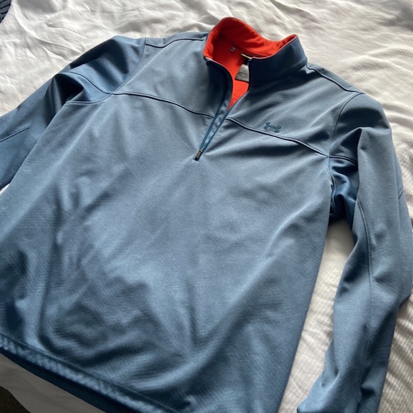 TWO under armour 1/4 zip pullovers.   Excellent quality and shape. - Picture 3 of 8
